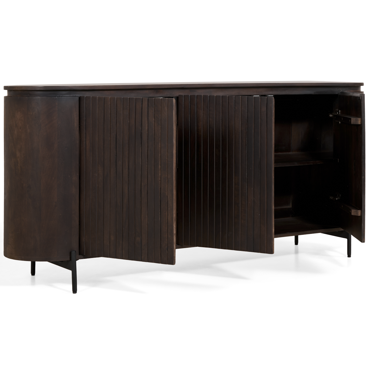 Dressoir Mokka - Donkerbruin 180cm