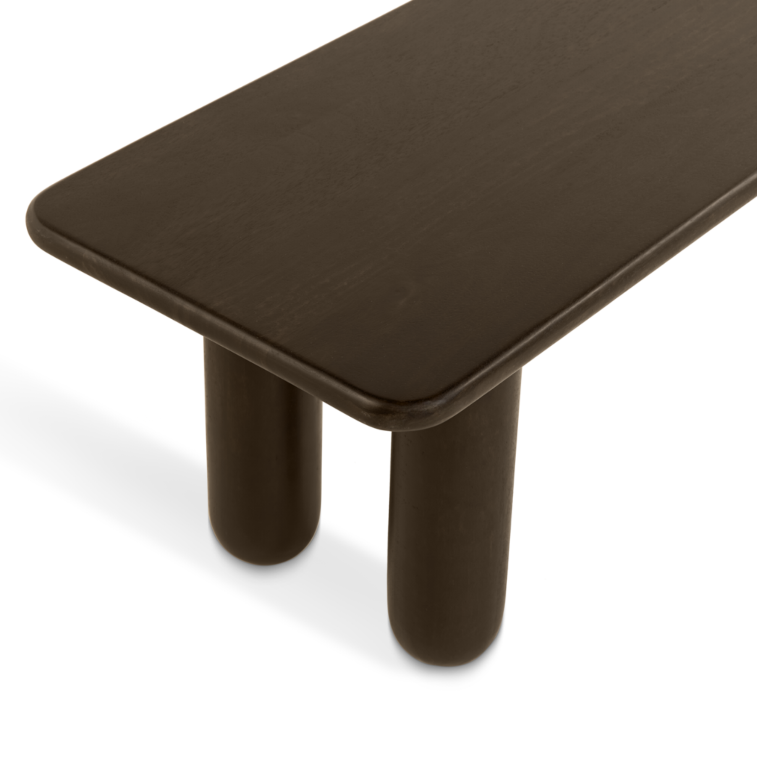 Eetbank Rondo - 200cm Donkerbruin