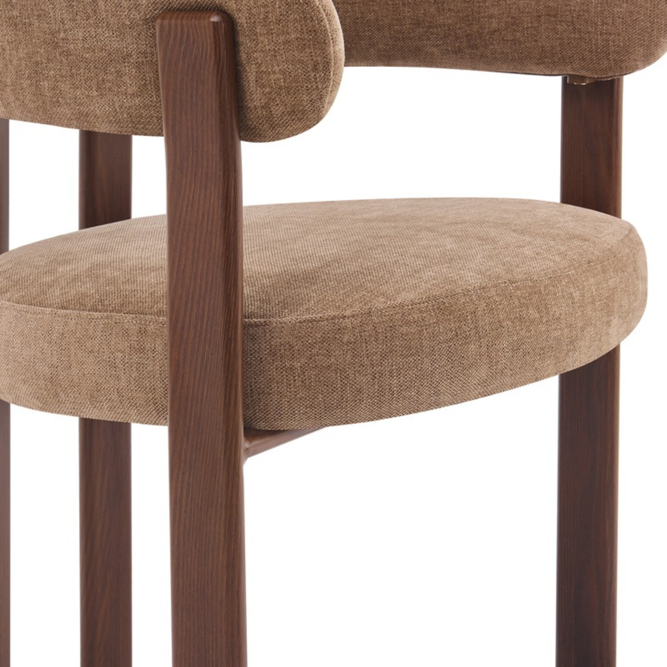 Eetkamerstoel Rose - Burgundy met Armleuning